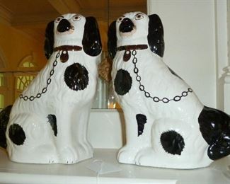 English Stafford-shire pair dogs