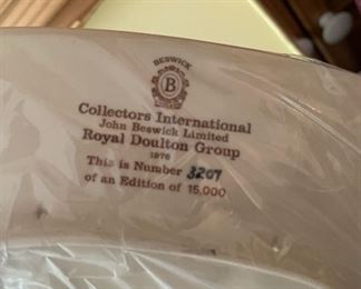Collectors International Royal Doulton Group, Christmas in Holland Plate