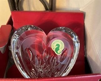 Waterford Crystal Heart Paperweight Decoration
