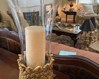 one of two Austin pillar candle holders