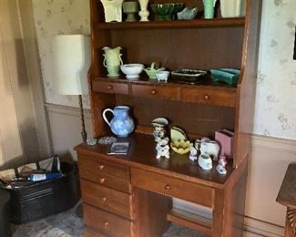 Living Room 
Desk, pottery planters