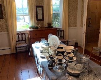 Dining Room 
Lots of glassware 