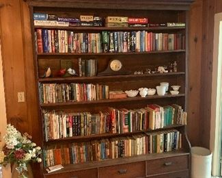 Family Room 
Large bookcase/store display, vintage-new books