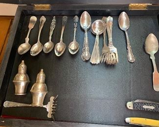 Case Table 
Sterling pieces 