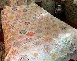 Primary Bedroom 
Garden flower quilt