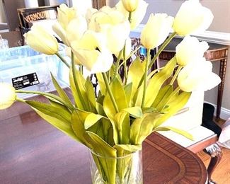 Faux tulip arrangement
