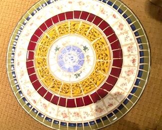 Large mosaic tile Lazy Susan