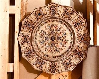 Large glass platter/wall hanging