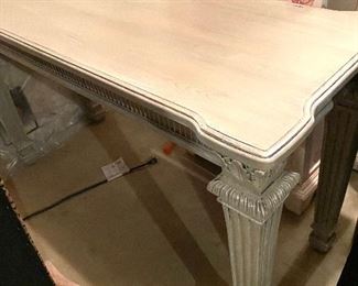 Light grey painted console table