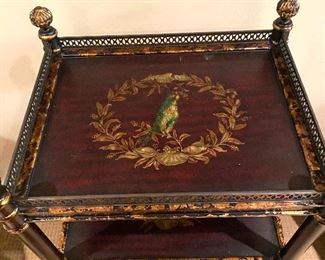 Three-tier painted table
