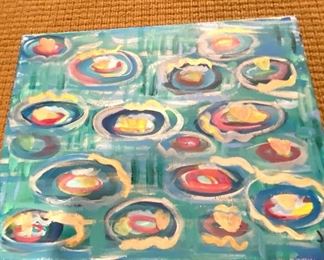 Abstract acrylic on canvas