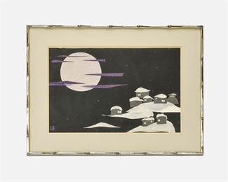 Mike Shoesmith Japanese Style Framed Collage