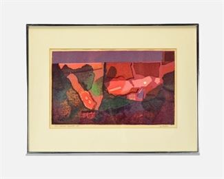 John DeMelim "The Sacred Ceynote" Paper Collage