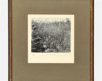 Pencil Signed Borel "The Path" Artist Proof Etching