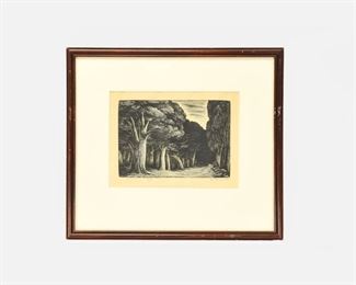 Signed Thomas Nason Original Framed 1931 Wood Engraving