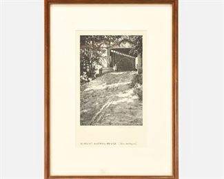 Original Albert W. Barker Pencil Signed Lithograph Print