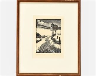 Original 1923 J.J. Lankes Woodblock "No. 5"