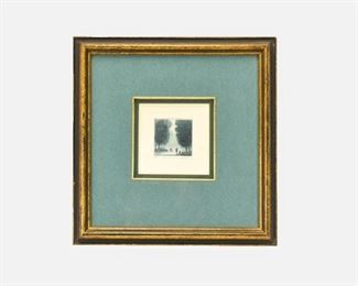 Harold Altman "Park V" Signed Color Etching Artist Proof