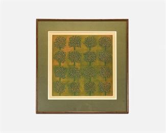 Sergeo Gonzalez-Tornero "Orangerie" 1966 Original AP Screenprint