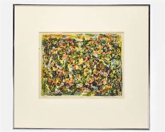 Howard Thomas "Athens" Abstract Pencil Signed Lithograph Print