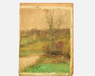 John Francis Murphy 1898 Landscape Watercolor