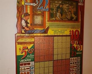 Antique Sleepy Hollow Punch board Game (UN-USED!)