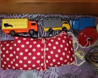 Vintage Toy Cars, Bean Bags, & Yo-yos
