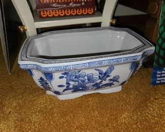 Blue & White Porcelain Planter