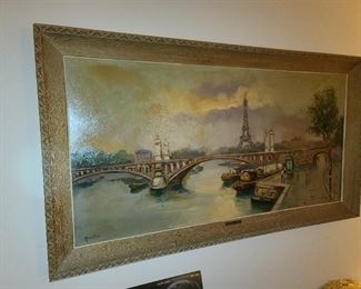 Oversized Rosselli Framed Painting