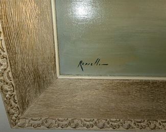 Oversized Rosselli Framed Painting