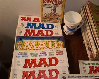 Vintage Mad & Crazy Magazines