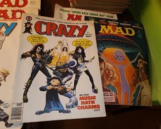 Vintage Mad & Crazy Magazines