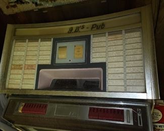 Vintage Rock-Ola Jukebox (Lights Up, Turns On, & Changes Disc)