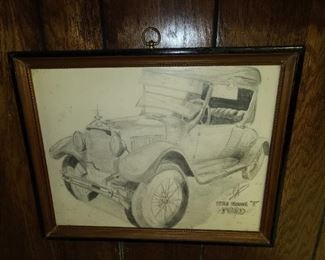 Ford Framed Sketch