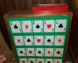 Vintage Card Game Light Up Sign/Board