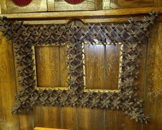 Handmade (POSSIBLY) Trench Art Frame