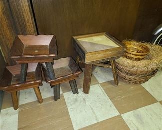 Wooden Plant Stands