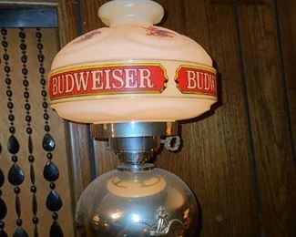 Vintage Budweiser Beer Sign Light Up Lamps