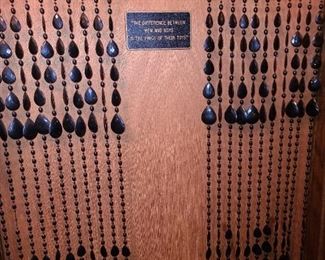 Vintage Plastic Beaded Curtain/Room Divider