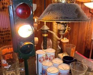 Vintage Bar Light Up Traffic Light