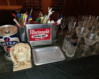 Rheingold Extra Dry Swizzle Stick Holder Display