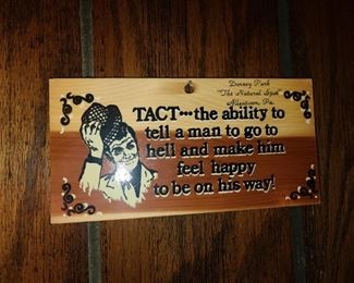 Vintage Dorney Park Wooden Souvenir Sign