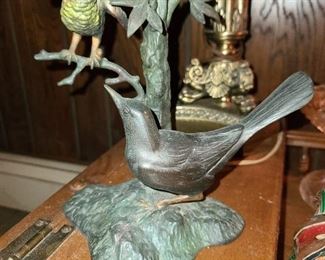 Antique Bird Lamp