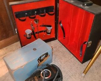Vintage Irons & Bartender Traveling Kit