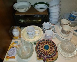 Assorted Kitchen Contents (Dishware, China, Crystal, Glassware, Pots & Pans, Small Appliances, Etc.)