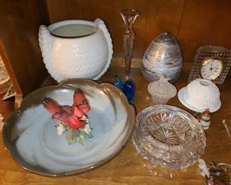 Assorted Figurines, China, Glassware, Crystal, Etc.
