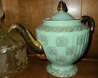 Vintage Teal Teapot