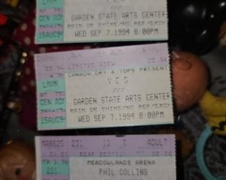 Vintage Concert Tickets (YES & Phil Collins)