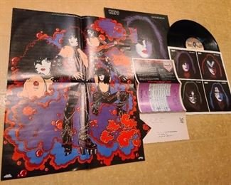 KISS "PAUL STANLEY" ALBUM W/ ALBUM SLIPCOVER, PULL OUT POSTER, & KISS ARMY MERCH ORDER FORM IN STUNNING CONDITION