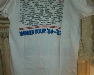 Vintage Bruce Springsteen Born In The U.S.A. World Tour '84-'85 Concert Tour T-Shirt
